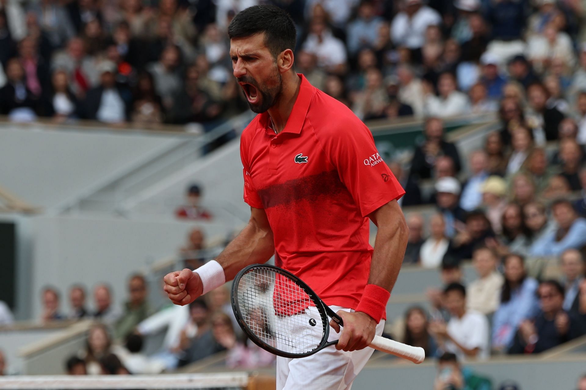 Novak Djokovic at Roland Garros 2025 - Source: Getty